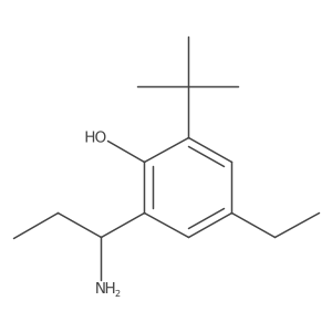 2-(1-Aminopropyl)-6-tert-butyl-4-ethylphenol结构式