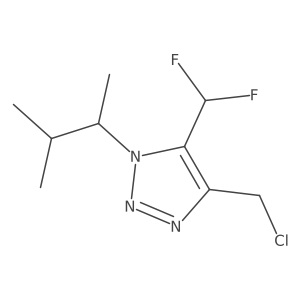 4-(chloromethyl)-5-(difluoromethyl)-1-(3-methylbutan-2-yl)-1H-1,2,3-triazole结构式