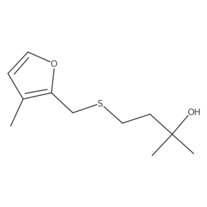 2-Methyl-4-{[(3-methylfuran-2-yl)methyl]sulfanyl}butan-2-ol Structure
