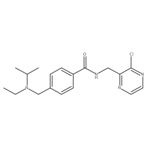 N-[(3-Chloropyrazin-2-yl)methyl]-4-[[ethyl(propan-2-yl)amino]methyl]benzamide Structure