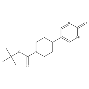 Tert-butyl 4-(2-hydroxypyrimidin-5-yl)piperidine-1-carboxylate结构式