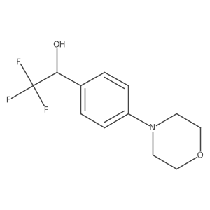 (1R)-2,2,2-trifluoro-1-[4-(morpholin-4-yl)phenyl]ethan-1-ol Structure