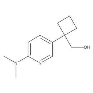 {1-[6-(Dimethylamino)pyridin-3-yl]cyclobutyl}methanol结构式
