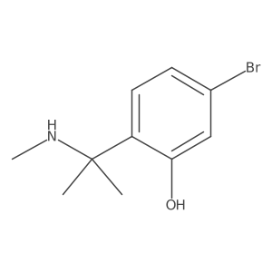 5-Bromo-2-[2-(methylamino)propan-2-yl]phenol结构式