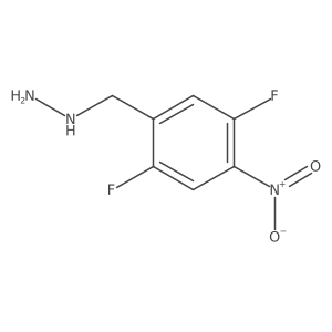 [(2,5-Difluoro-4-nitrophenyl)methyl]hydrazine Structure