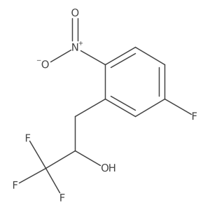 1,1,1-Trifluoro-3-(5-fluoro-2-nitrophenyl)propan-2-ol结构式
