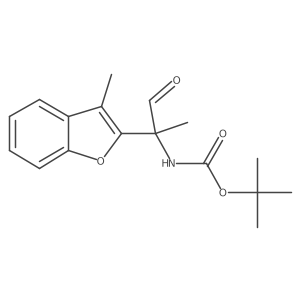 tert-butyl N-[2-(3-methyl-1-benzofuran-2-yl)-1-oxopropan-2-yl]carbamate Structure