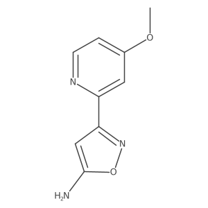 3-(4-Methoxypyridin-2-yl)-1,2-oxazol-5-amine结构式
