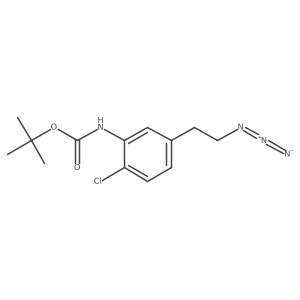 tert-butyl N-[5-(2-azidoethyl)-2-chlorophenyl]carbamate Structure