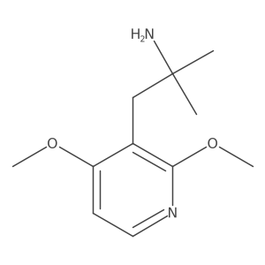 1-(2,4-Dimethoxypyridin-3-yl)-2-methylpropan-2-amine结构式