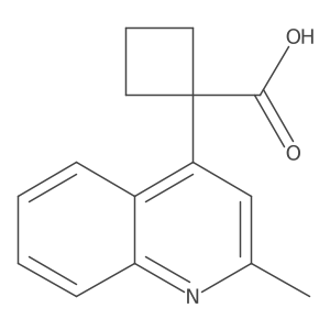 1-(2-Methylquinolin-4-yl)cyclobutane-1-carboxylic acid Structure