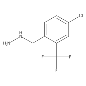 {[4-Chloro-2-(trifluoromethyl)phenyl]methyl}hydrazine Structure