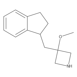 3-[(2,3-dihydro-1H-inden-1-yl)methyl]-3-methoxyazetidine Structure
