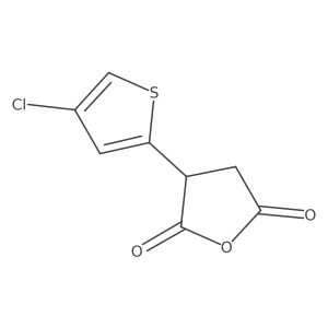 3-(4-Chlorothiophen-2-yl)oxolane-2,5-dione结构式