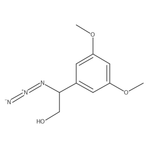 2-Azido-2-(3,5-dimethoxyphenyl)ethan-1-ol结构式