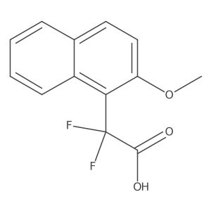2,2-Difluoro-2-(2-methoxynaphthalen-1-yl)acetic acid结构式