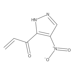 1-(4-nitro-1H-pyrazol-3-yl)prop-2-en-1-one Structure