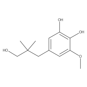 5-(3-Hydroxy-2,2-dimethylpropyl)-3-methoxybenzene-1,2-diol Structure
