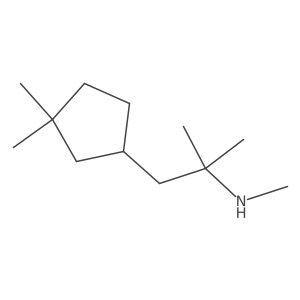 [1-(3,3-Dimethylcyclopentyl)-2-methylpropan-2-yl](methyl)amine结构式