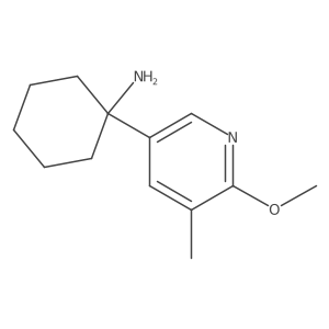 1-(6-Methoxy-5-methylpyridin-3-yl)cyclohexan-1-amine结构式