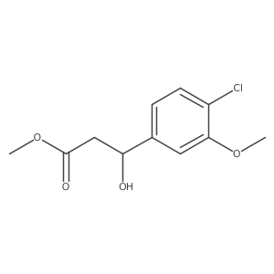 Methyl 3-(4-chloro-3-methoxyphenyl)-3-hydroxypropanoate Structure