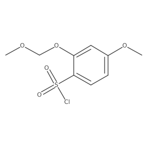 4-Methoxy-2-(methoxymethoxy)benzene-1-sulfonyl chloride结构式