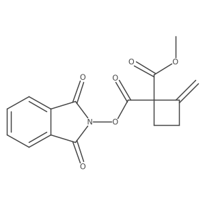 1-(1,3-dioxo-2,3-dihydro-1H-isoindol-2-yl) 1-methyl 2-methylidenecyclobutane-1,1-dicarboxylate结构式