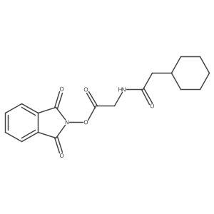 1,3-dioxo-2,3-dihydro-1H-isoindol-2-yl 2-(2-cyclohexylacetamido)acetate Structure