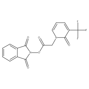1,3-dioxo-2,3-dihydro-1H-isoindol-2-yl 2-[2-oxo-3-(trifluoromethyl)-1,2-dihydropyridin-1-yl]acetate Structure