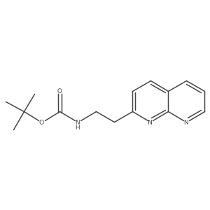 tert-Butyl (2-(1,8-naphthyridin-2-yl)ethyl)carbamate Structure