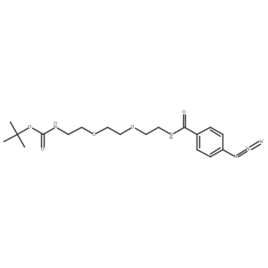(2-{2-[2-(4-Azidobenzoylamino)-ethoxy]-ethoxy}-ethyl)-carbamic acid tert-butyl ester Structure
