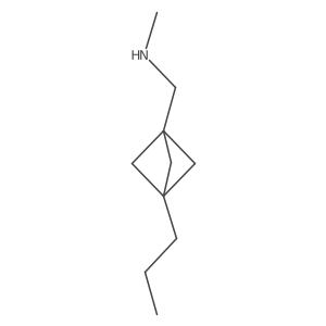 Methyl({3-propylbicyclo[1.1.1]pentan-1-yl}methyl)amine结构式