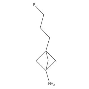 3-(3-Fluoropropyl)bicyclo[1.1.1]pentan-1-amine结构式