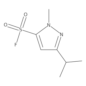 1-methyl-3-(propan-2-yl)-1H-pyrazole-5-sulfonyl fluoride Structure