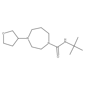 N-tert-butyl-4-(oxolan-3-yl)-1,4-diazepane-1-carboxamide Structure