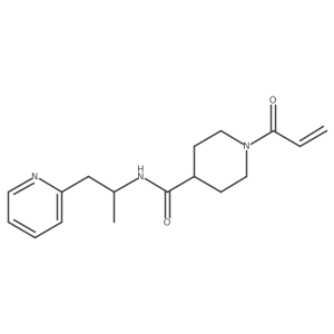 1-Prop-2-enoyl-N-(1-pyridin-2-ylpropan-2-yl)piperidine-4-carboxamide Structure
