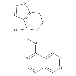 4-[({Pyrido[3,4-d]pyrimidin-4-yl}amino)methyl]-4,5,6,7-tetrahydro-1-benzofuran-4-ol Structure