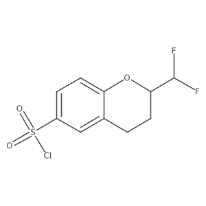 2-(difluoromethyl)-3,4-dihydro-2H-1-benzopyran-6-sulfonylchloride Structure