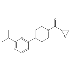 4-[1-(Oxirane-2-carbonyl)piperidin-4-yl]-2-(propan-2-yl)pyrimidine结构式