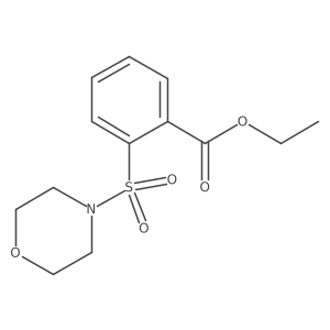 Ethyl 2-(morpholine-4-sulfonyl)benzoate结构式