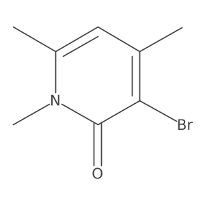 3-Bromo-1,4,6-trimethyl-2(1H)-pyridinone结构式