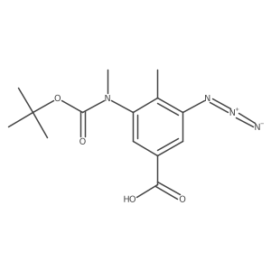 3-Azido-5-{[(tert-butoxy)carbonyl](methyl)amino}-4-methylbenzoic acid Structure