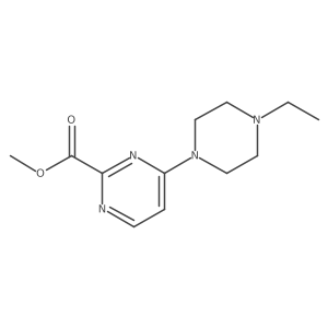 Methyl 4-(4-ethylpiperazin-1-yl)pyrimidine-2-carboxylate结构式