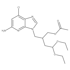 (R)-2-((5-Amino-7-chloro-3H-imidazo[4,5-b]pyridin-3-yl)methyl)-4,4-diethoxybutyl acetate Structure