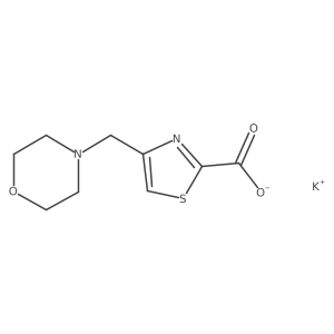 Potassium 4-[(morpholin-4-yl)methyl]-1,3-thiazole-2-carboxylate Structure