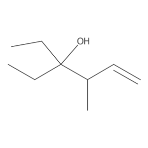 3-Ethyl-4-methyl-5-hexen-3-ol结构式