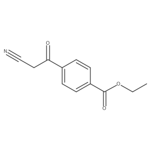 Ethyl 4-(2-cyanoacetyl)benzoate Structure