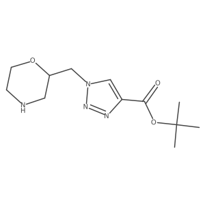 tert-butyl 1-[(morpholin-2-yl)methyl]-1H-1,2,3-triazole-4-carboxylate Structure