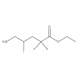 Ethyl 5-amino-2,2-difluoro-4-iodopentanoate Structure