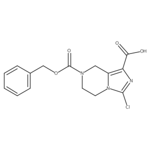 7-[(benzyloxy)carbonyl]-3-chloro-5H,6H,7H,8H-imidazo[1,5-a]pyrazine-1-carboxylic acid结构式